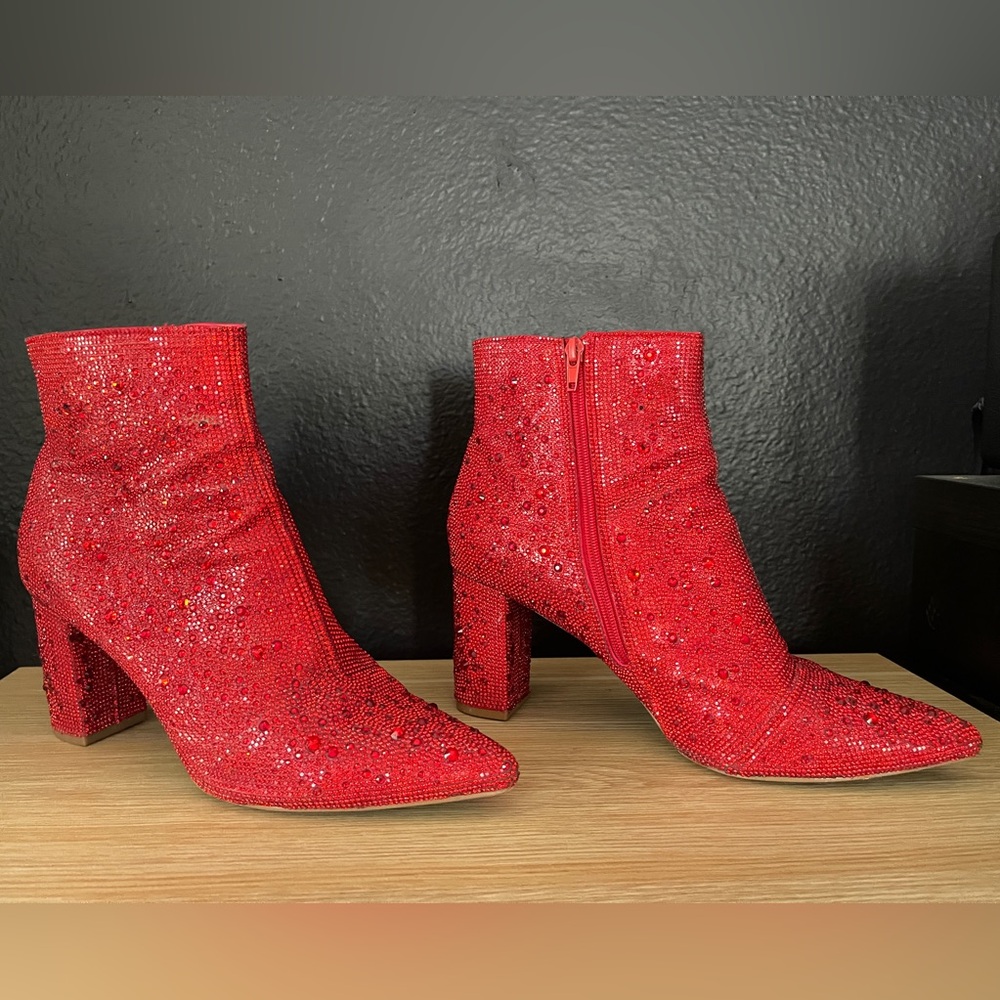 Betsey Johnson Cady Rhinestone Bootie